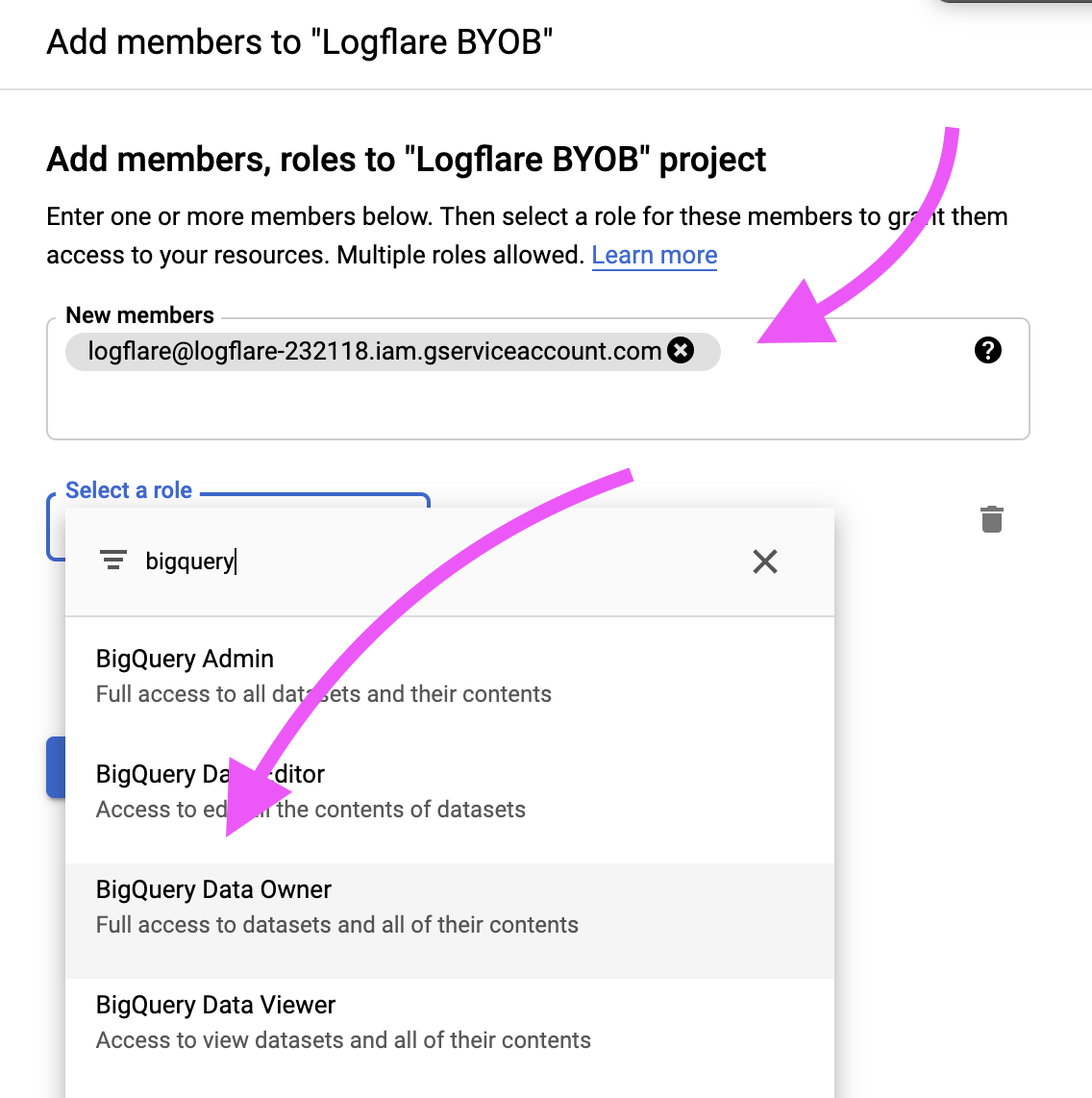 BigQuery Data Owner Permissions