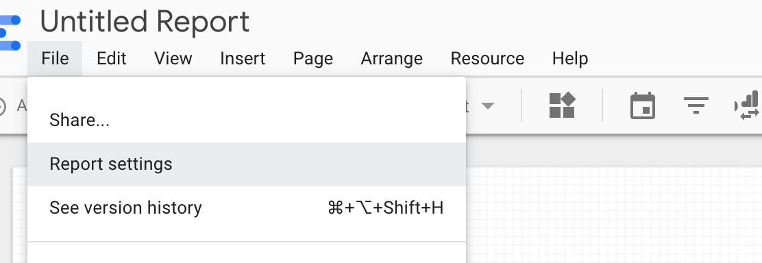 Configure Report Settings